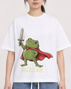 Mockup Boxy Heavyweight Tee White female close-up 21