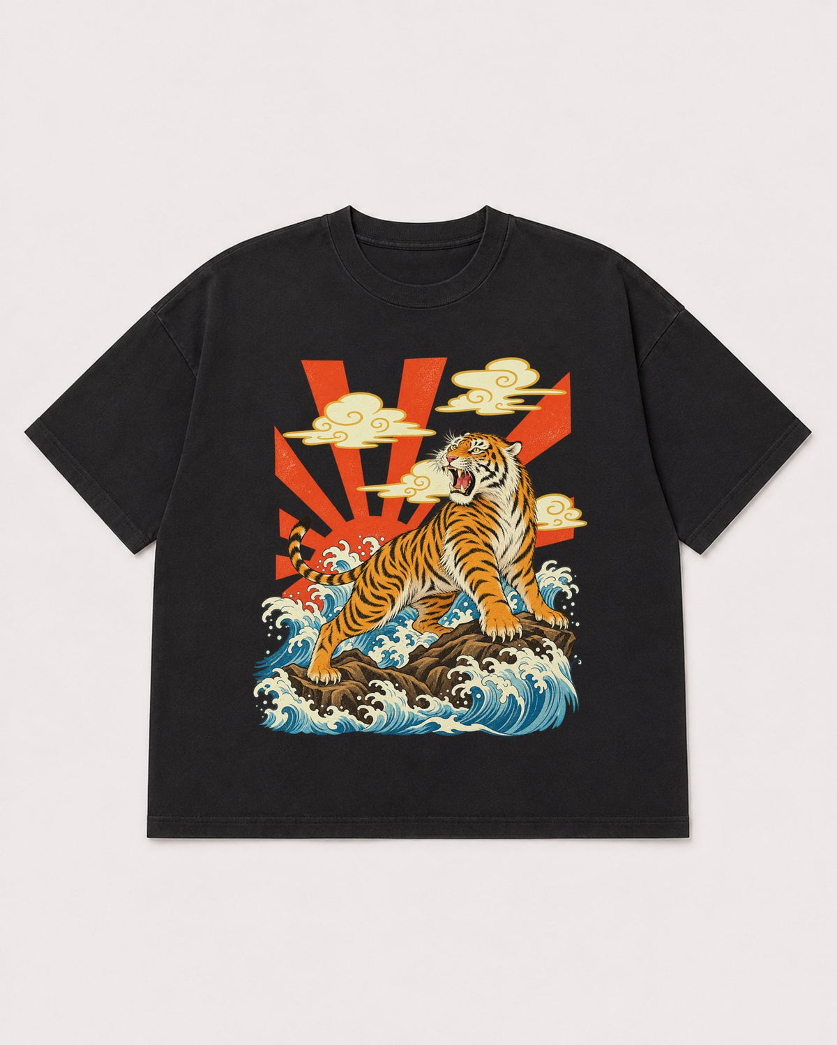 Mockup Boxy Heavyweight Tee Black product