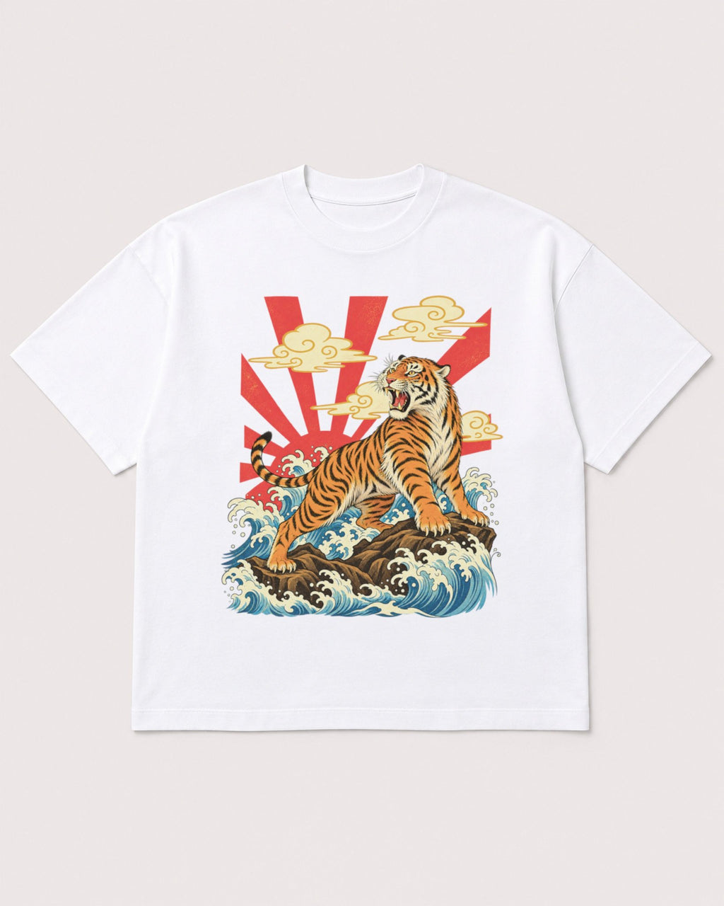 Mockup Boxy Heavyweight Tee White product