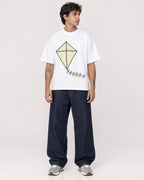 Mockup Boxy Heavyweight Tee White male full-body 06