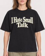 Mockup Boxy Heavyweight Tee Black female close-up 38