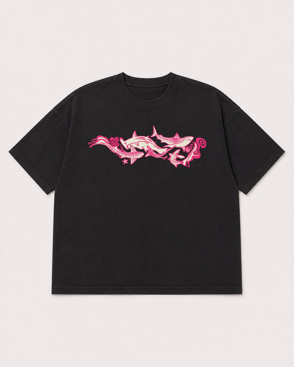 Mockup Boxy Heavyweight Tee Black product