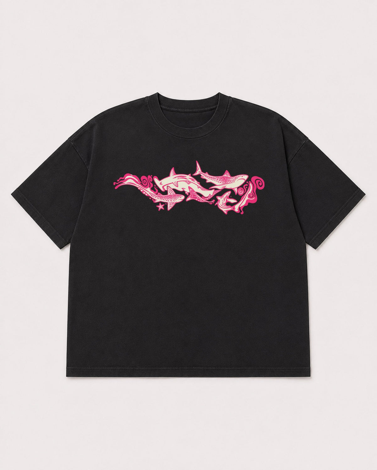 Mockup Boxy Heavyweight Tee Black product