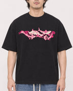 Mockup Boxy Heavyweight Tee Black male close-up 03