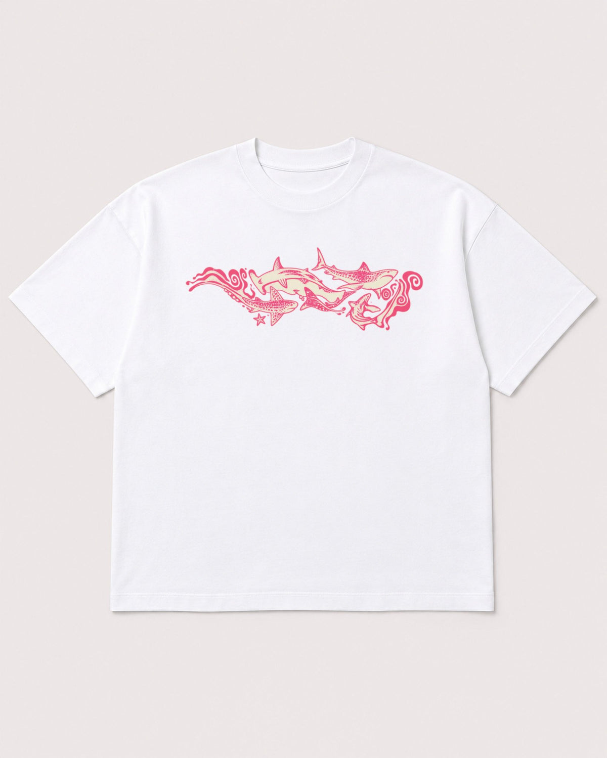 Mockup Boxy Heavyweight Tee White product