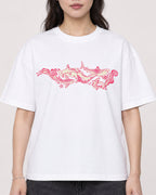 Mockup Boxy Heavyweight Tee White female close-up 03