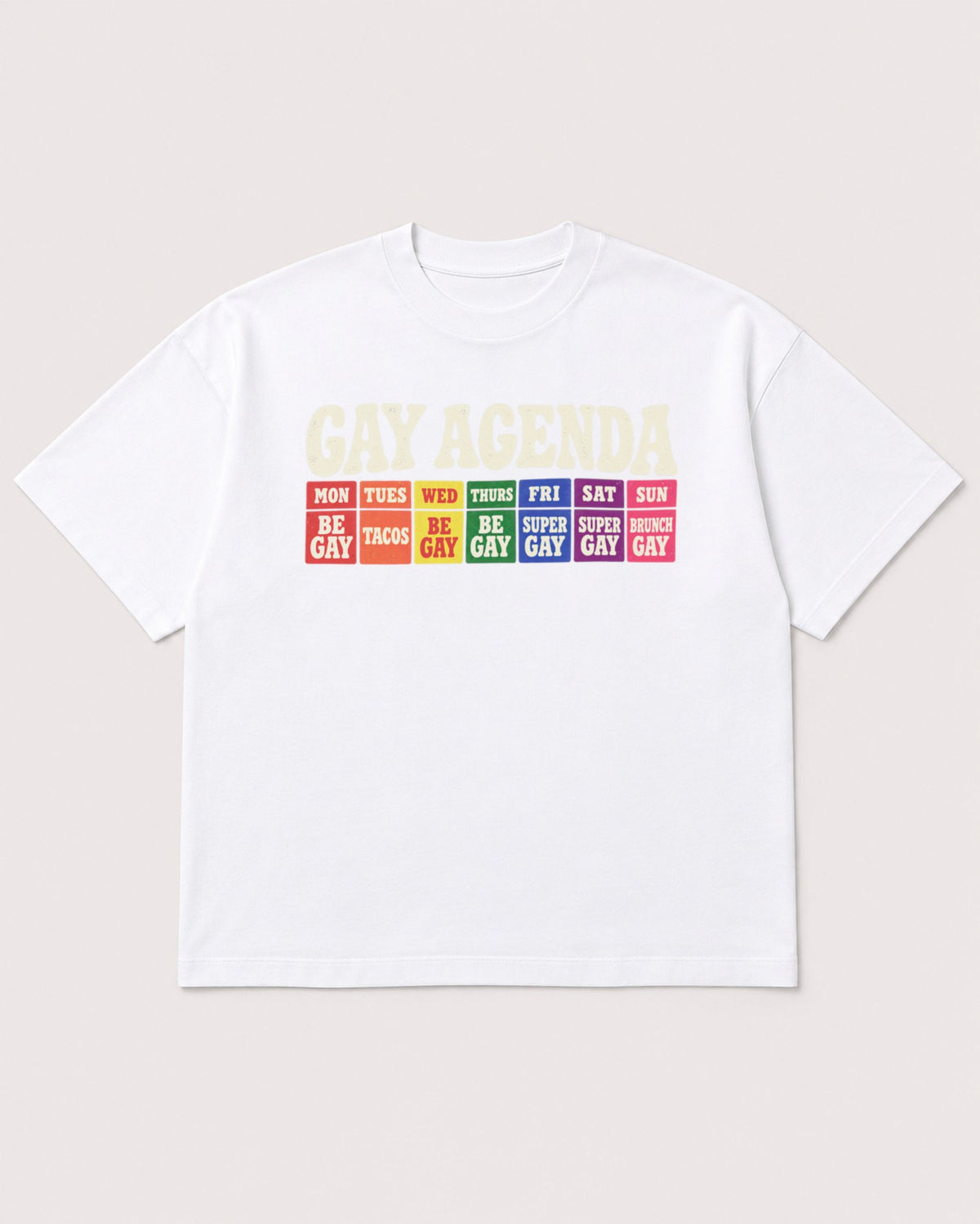 Mockup Boxy Heavyweight Tee White product