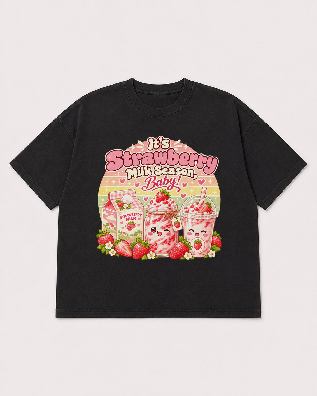 Mockup Boxy Heavyweight Tee Black product