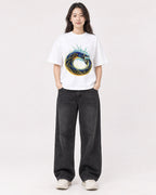 Mockup Boxy Heavyweight Tee White female full-body 03
