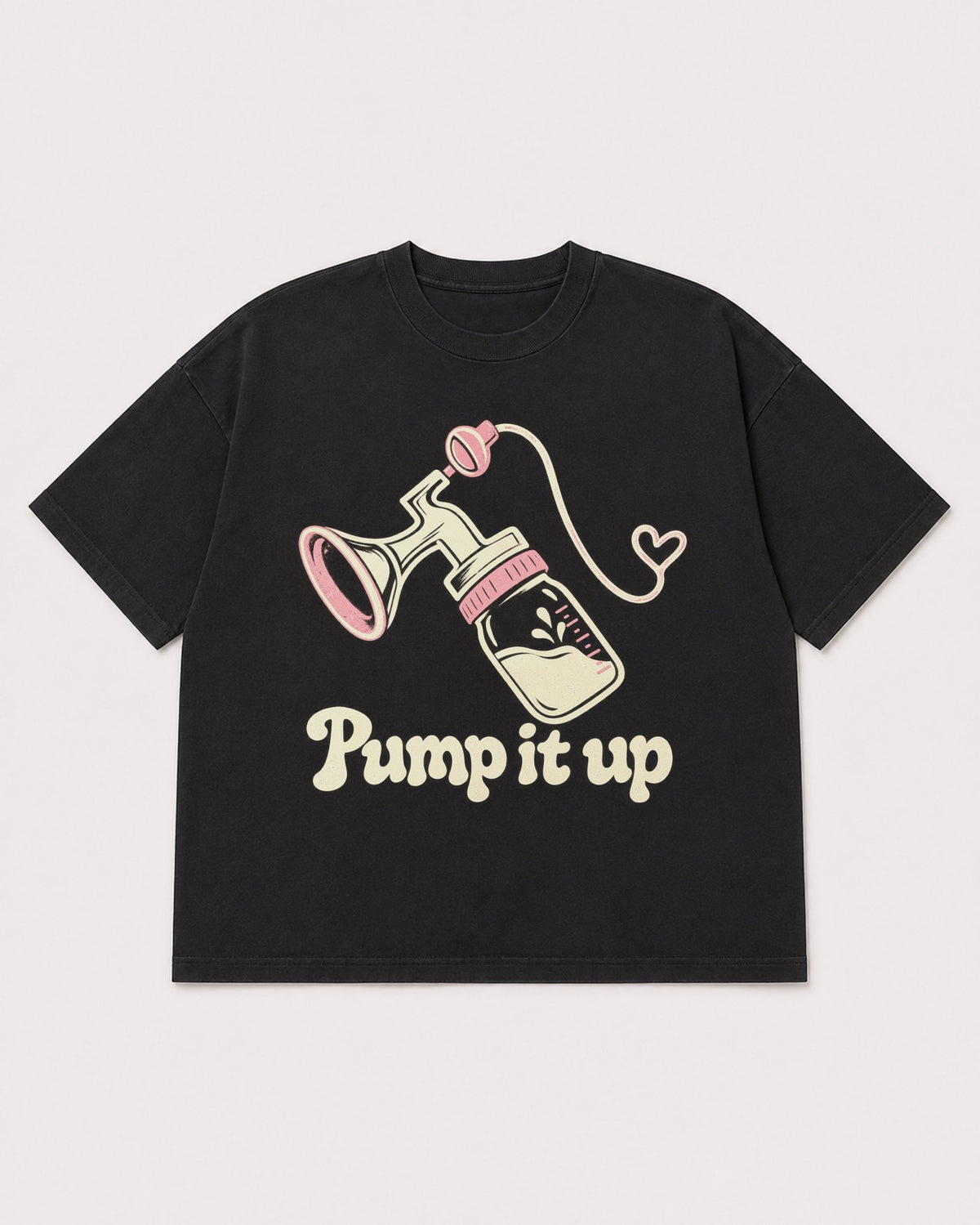 Mockup Boxy Heavyweight Tee Black product