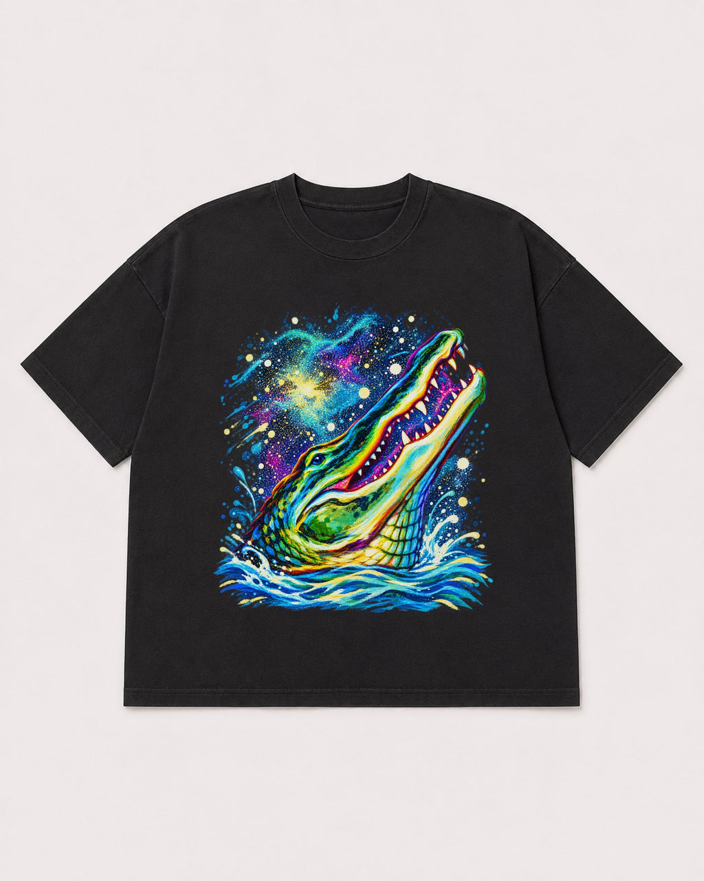 Mockup Boxy Heavyweight Tee Black product