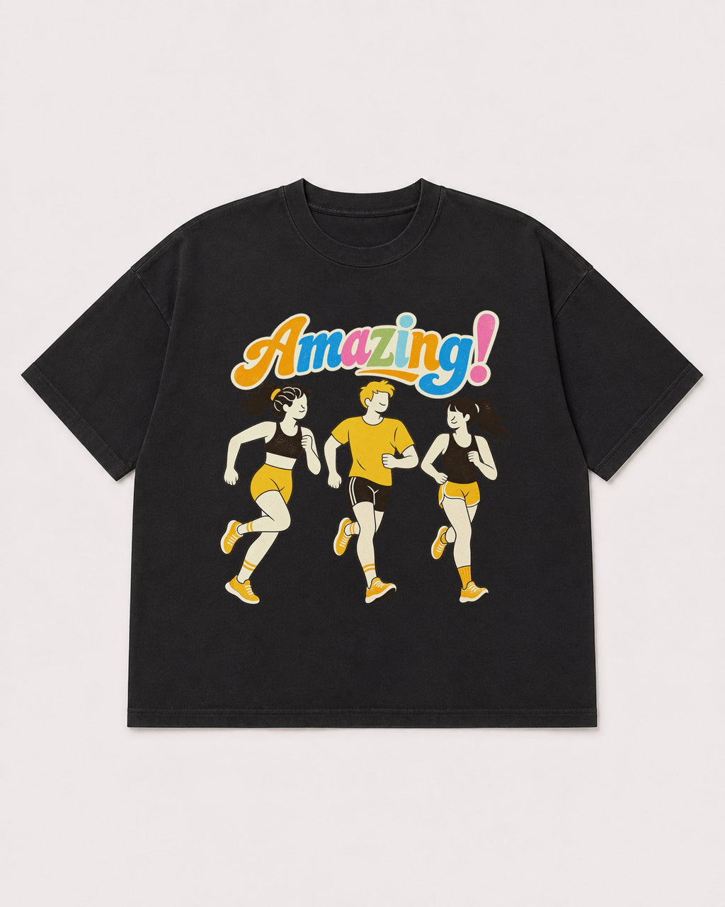 Mockup Boxy Heavyweight Tee Black product