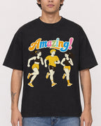 Mockup Boxy Heavyweight Tee Black male close-up 06