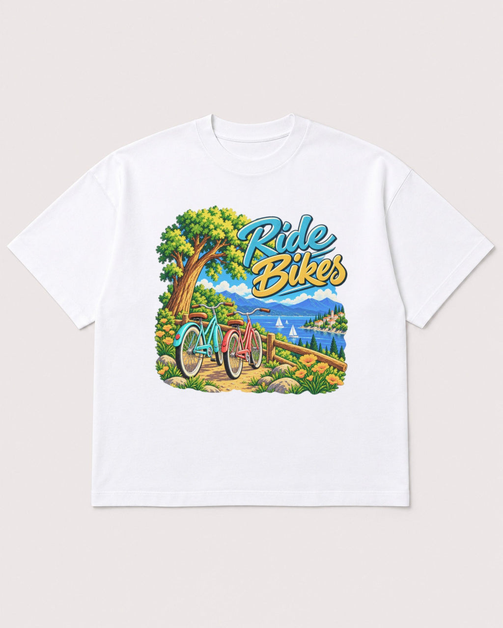 Mockup Boxy Heavyweight Tee White product