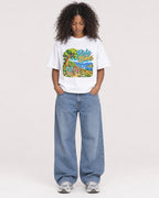 Mockup Boxy Heavyweight Tee White female full-body 05