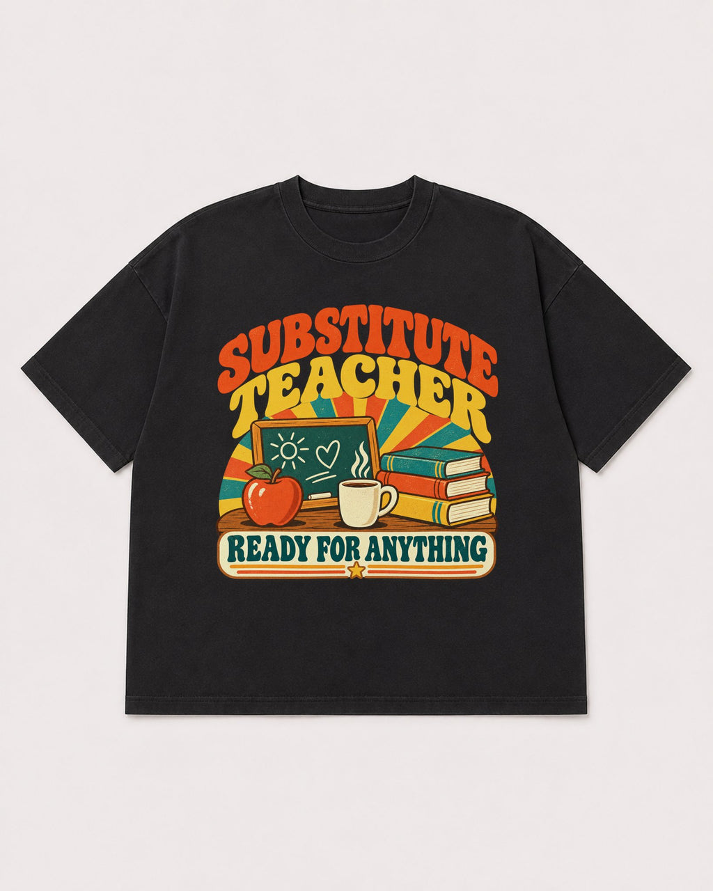 Mockup Boxy Heavyweight Tee Black product