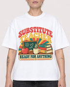 Mockup Boxy Heavyweight Tee White female close-up 48