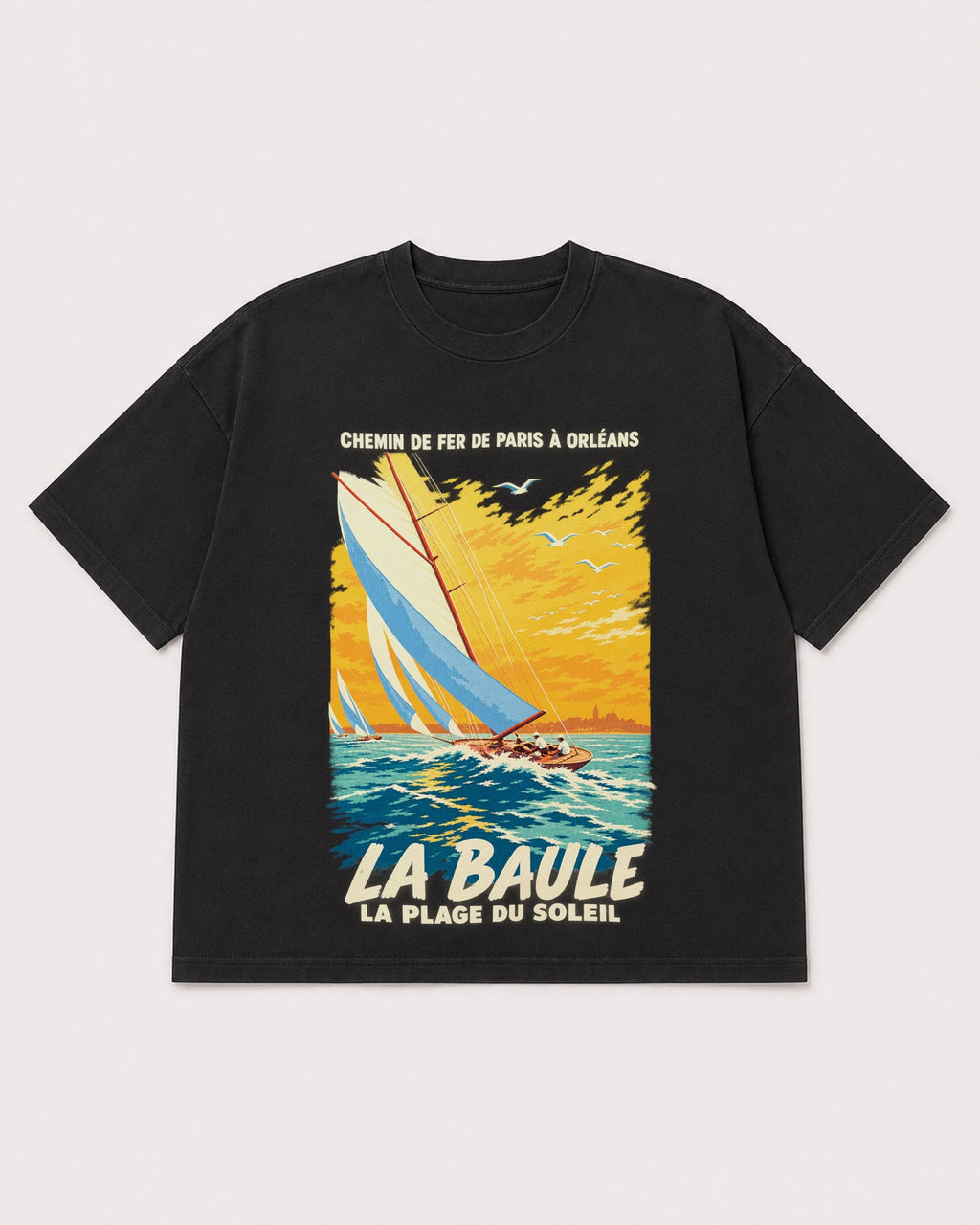 Mockup Boxy Heavyweight Tee Black product