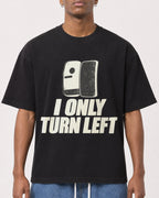 Mockup Boxy Heavyweight Tee Black male close-up 15
