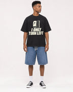 Mockup Boxy Heavyweight Tee Black male full-body 15