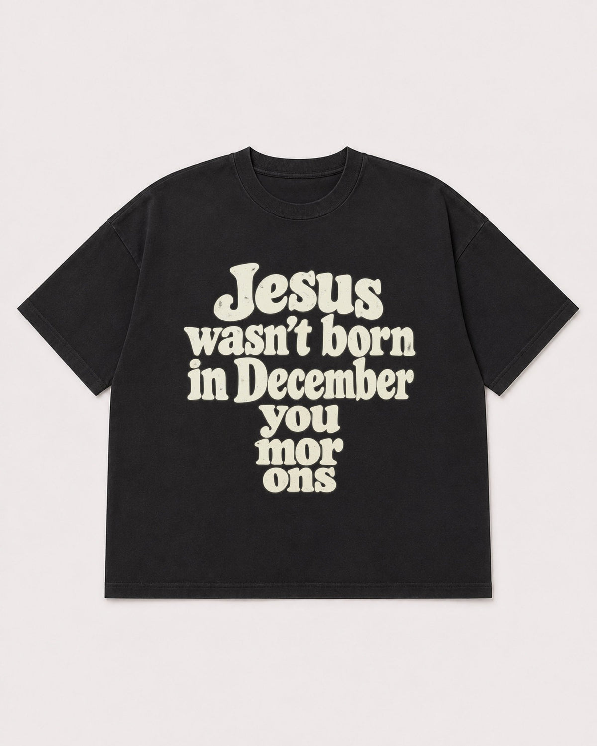 Mockup Boxy Heavyweight Tee Black product