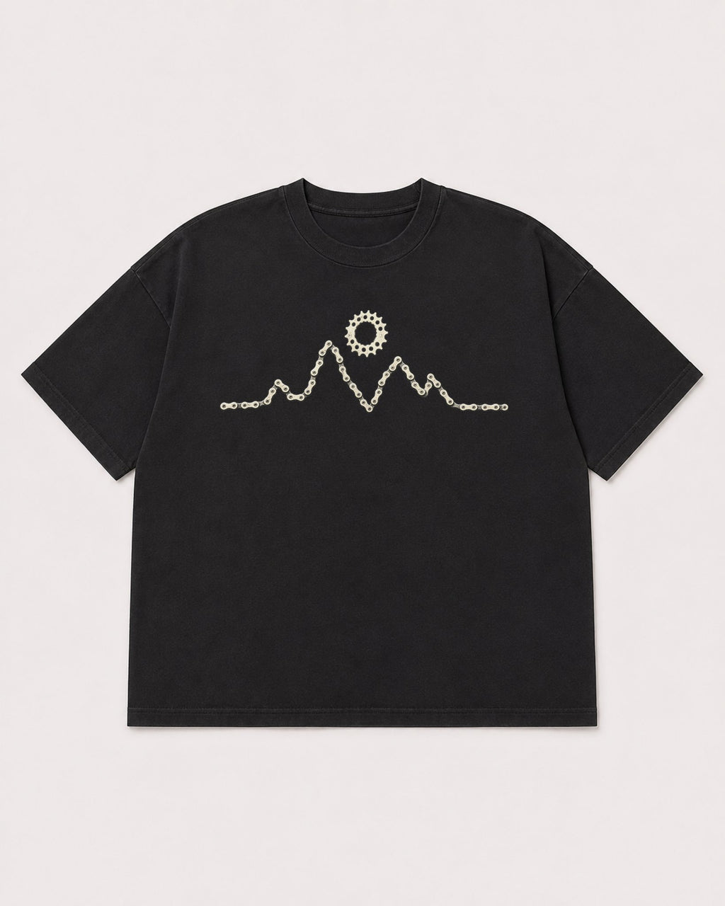 Mockup Boxy Heavyweight Tee Black product