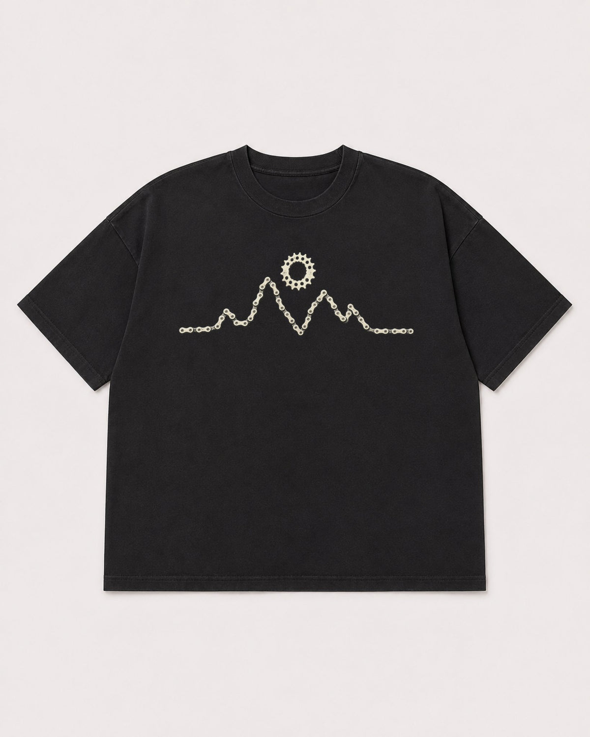 Mockup Boxy Heavyweight Tee Black product