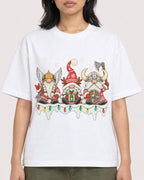 Mockup Boxy Heavyweight Tee White female close-up 22