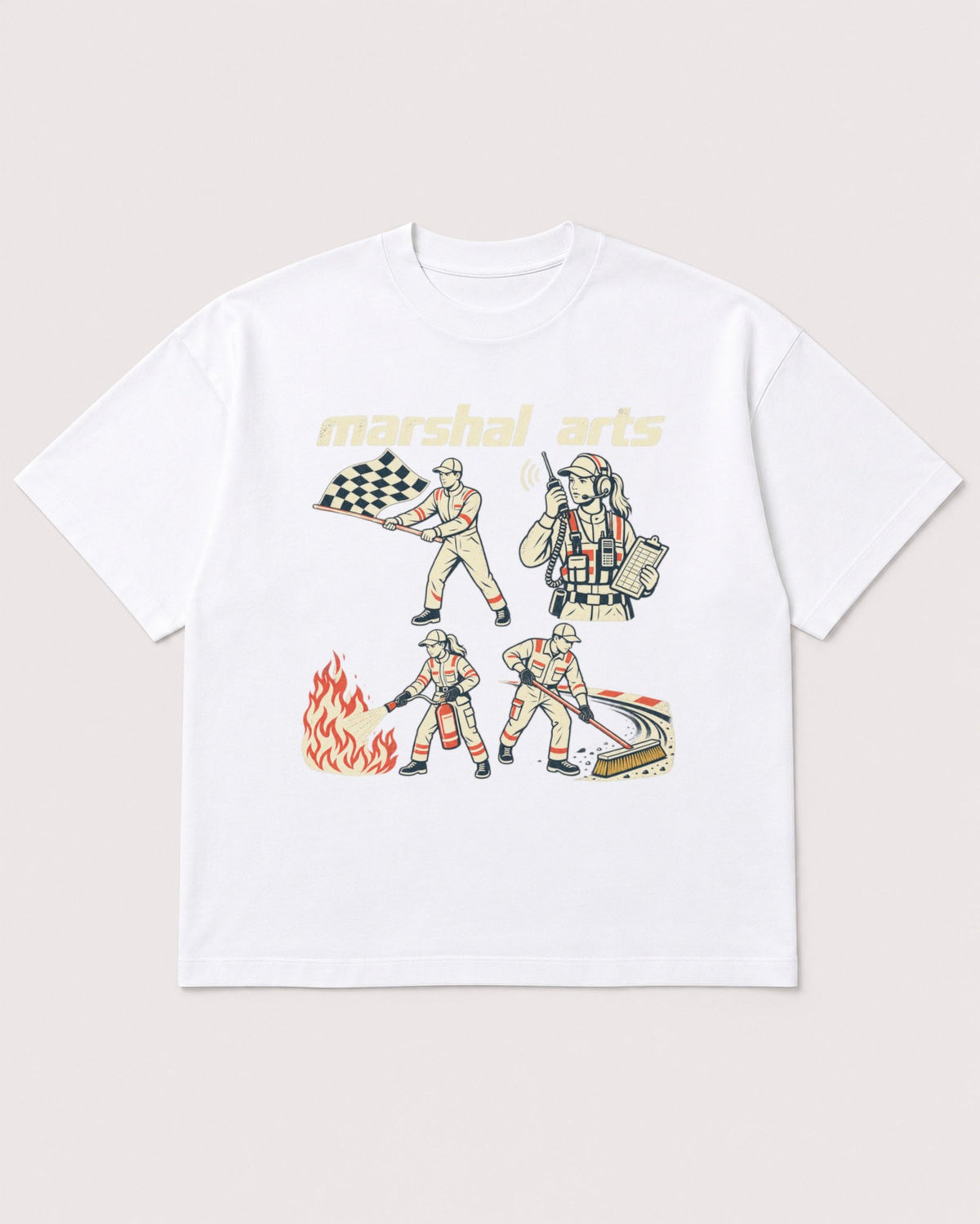 Mockup Boxy Heavyweight Tee White product