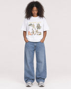Mockup Boxy Heavyweight Tee White female full-body 05
