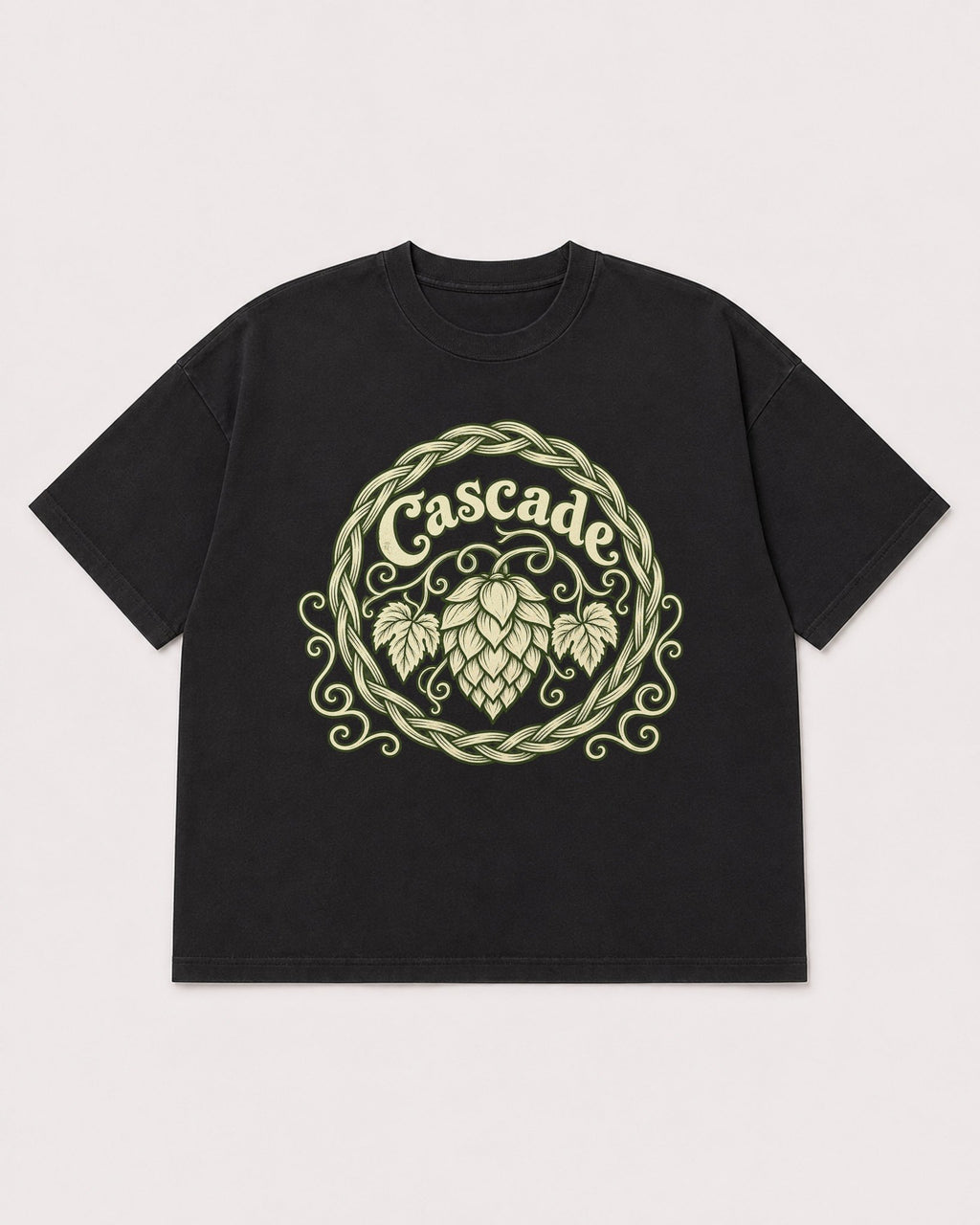Mockup Boxy Heavyweight Tee Black product