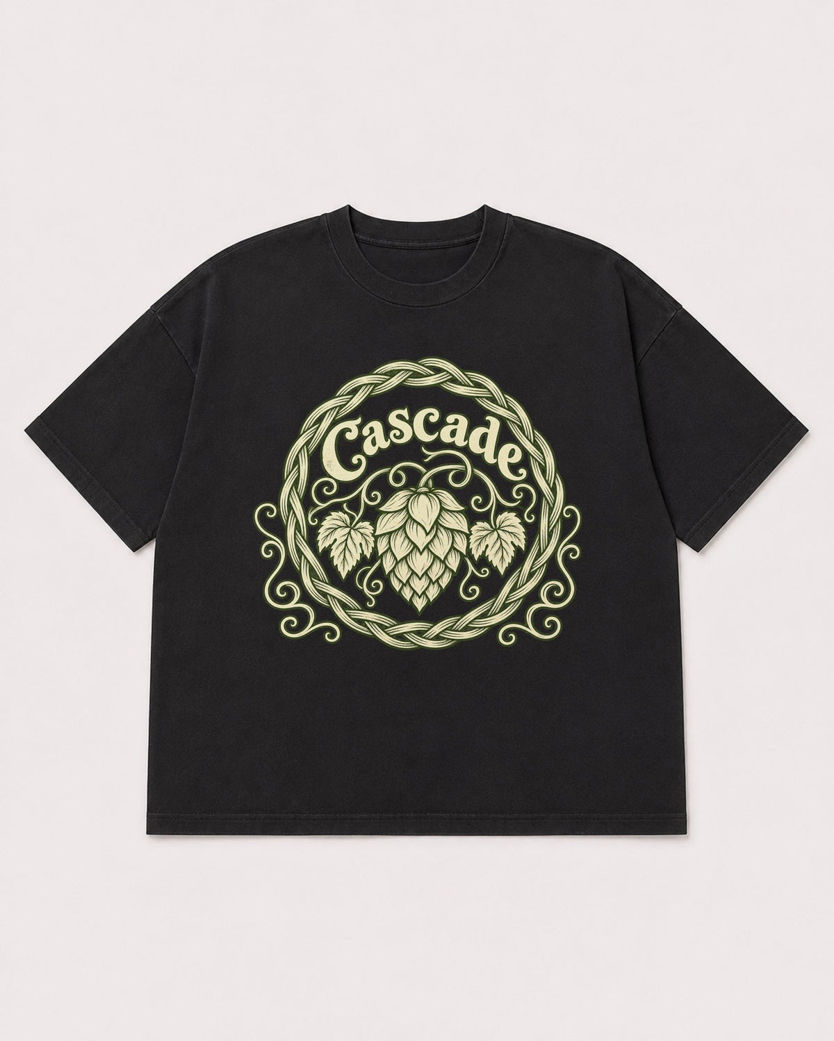 Mockup Boxy Heavyweight Tee Black product