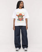 Mockup Boxy Heavyweight Tee White female full-body 04