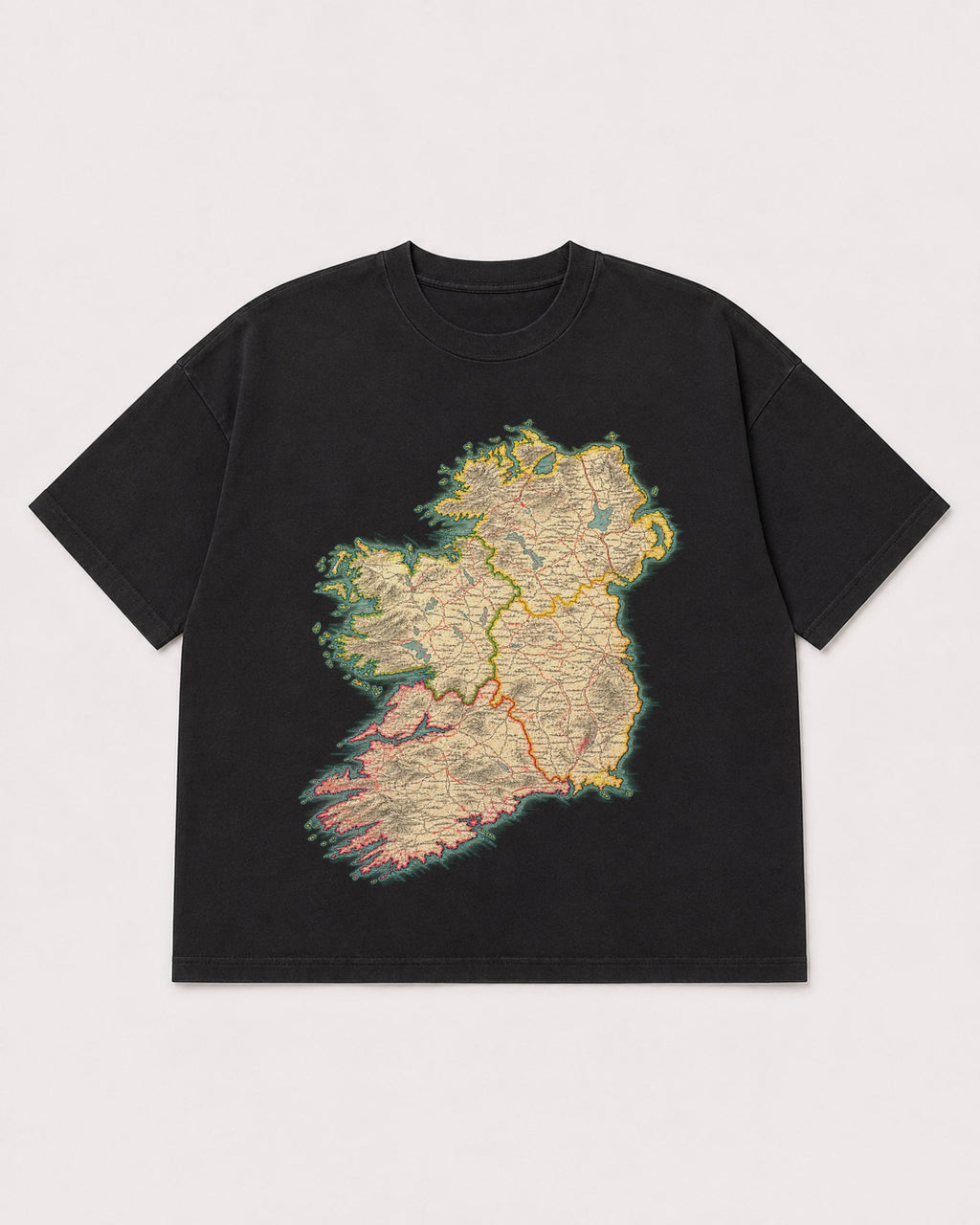 Mockup Boxy Heavyweight Tee Black product