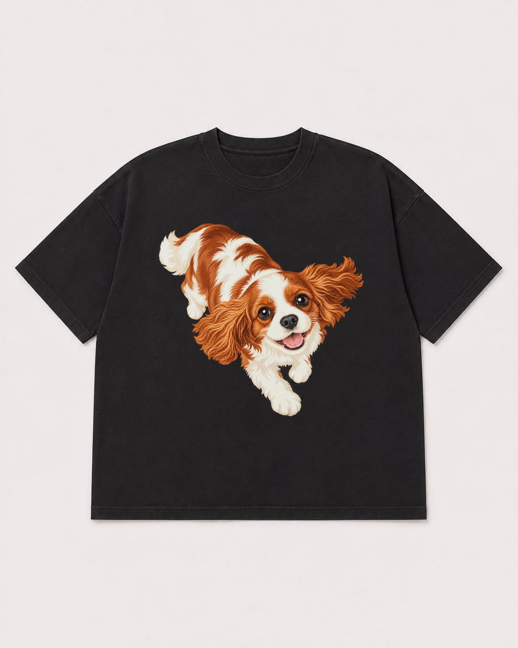 Mockup Boxy Heavyweight Tee Black product