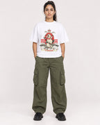 Mockup Boxy Heavyweight Tee White female full-body 47