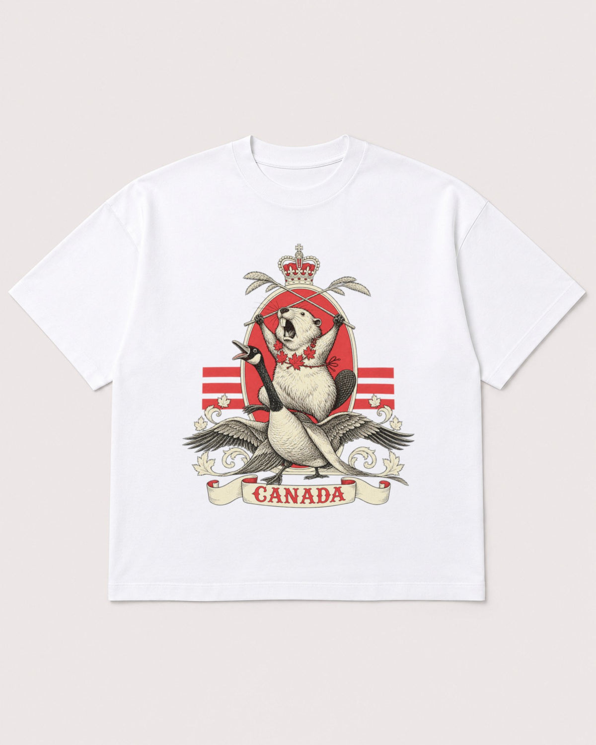 Mockup Boxy Heavyweight Tee White product