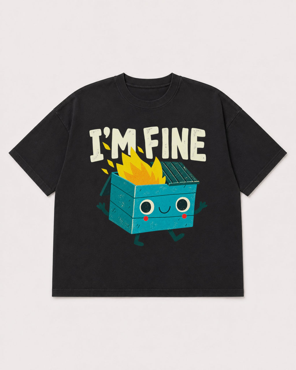 Mockup Boxy Heavyweight Tee Black product