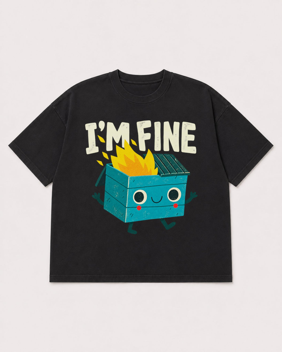 Mockup Boxy Heavyweight Tee Black product