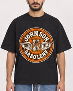 Mockup Boxy Heavyweight Tee Black male close-up 07