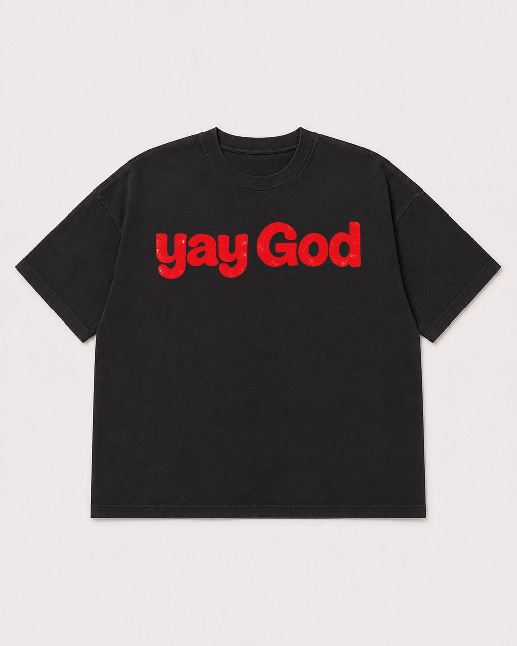 Mockup Boxy Heavyweight Tee Black product
