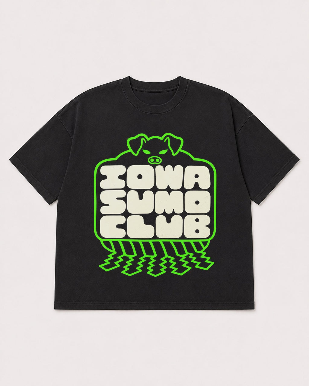 Mockup Boxy Heavyweight Tee Black product
