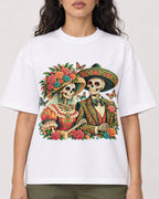 Mockup Boxy Heavyweight Tee White female close-up 07