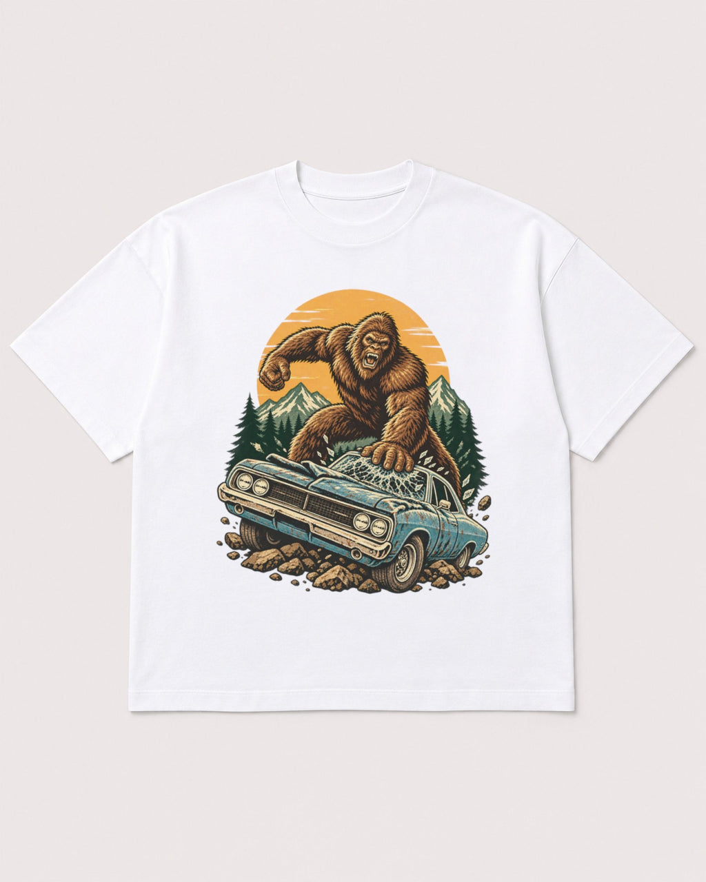 Mockup Boxy Heavyweight Tee White product