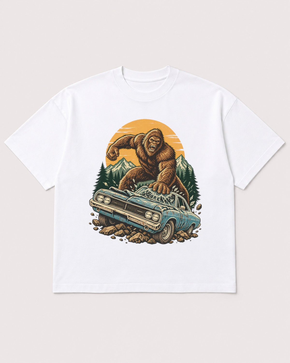 Mockup Boxy Heavyweight Tee White product