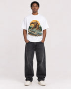 Mockup Boxy Heavyweight Tee White male full-body 05