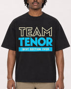 Mockup Boxy Heavyweight Tee Black male close-up 04