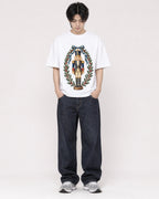 Mockup Boxy Heavyweight Tee White male full-body 11