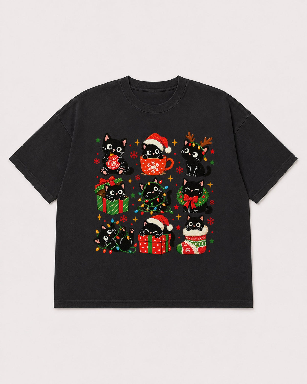 Mockup Boxy Heavyweight Tee Black product