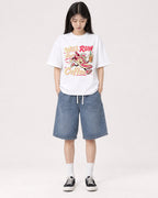 Mockup Boxy Heavyweight Tee White female full-body 01